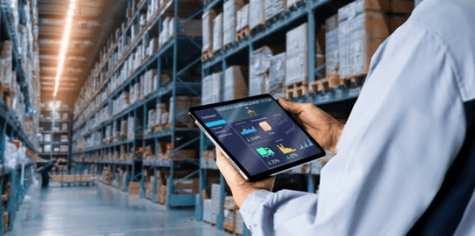 Operação logística apoiada por tecnologia digital